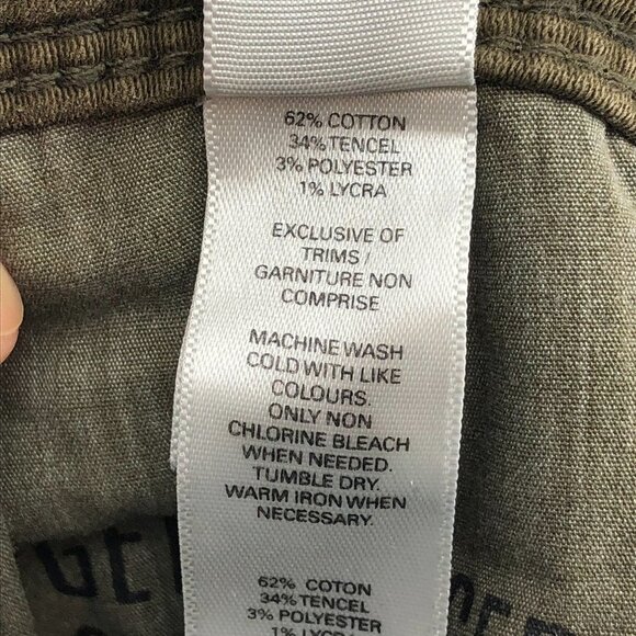 DU/ER Army Green No Sweat Relaxed Taper Pants Strechy Comfortable 27x30 - Picture 10 of 16